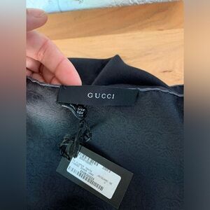 Gucci 100% silk scarf. NWT and box